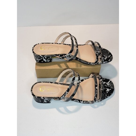 Comfort  est.1946 Snake print sandal low heel New never worn womens sz.8 - Picture 1 of 6